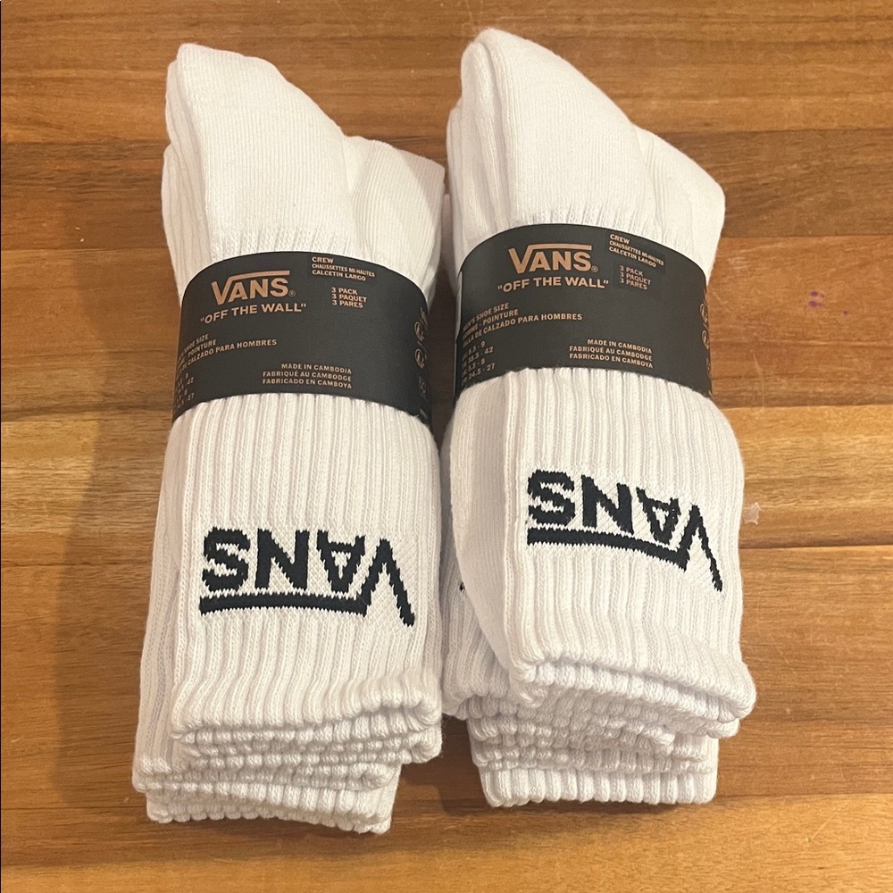 Vans Classic White Crew Socks